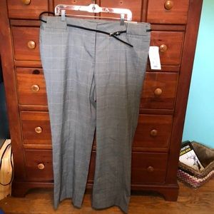 Dress pants with belt